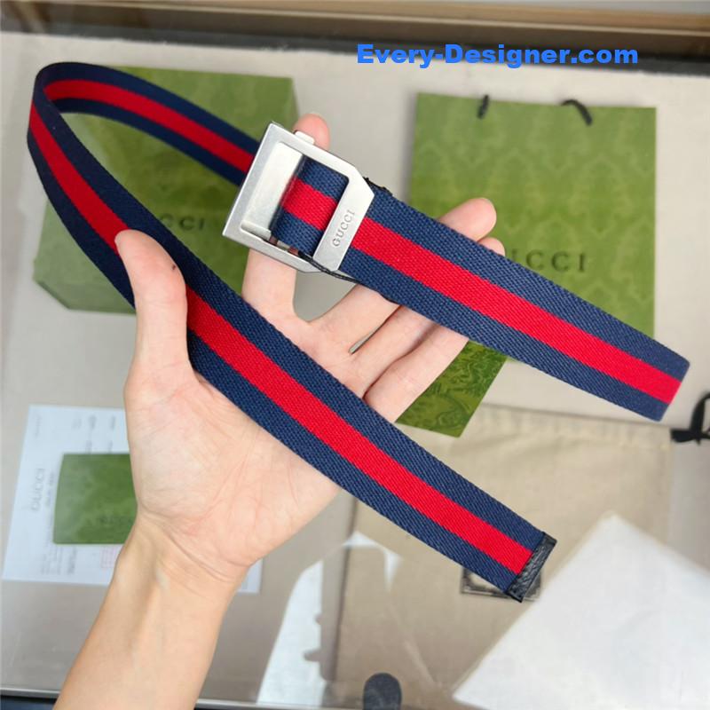 Gvc*1 webbing belt with rectangular buckle