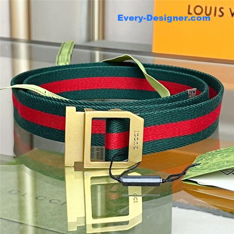 Gvc*1 webbing belt with rectangular buckle