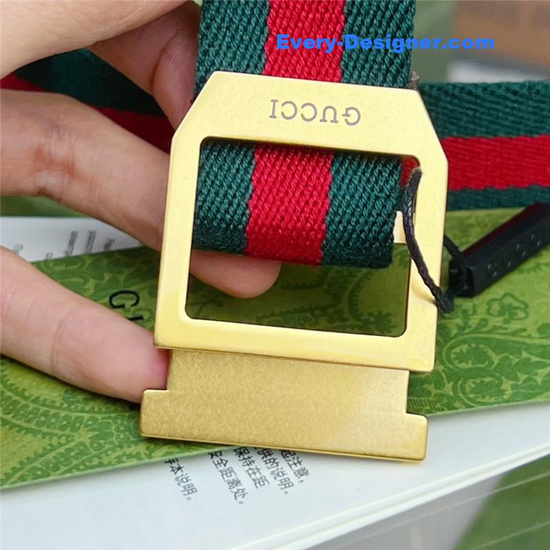 Gvc*1 webbing belt with rectangular buckle