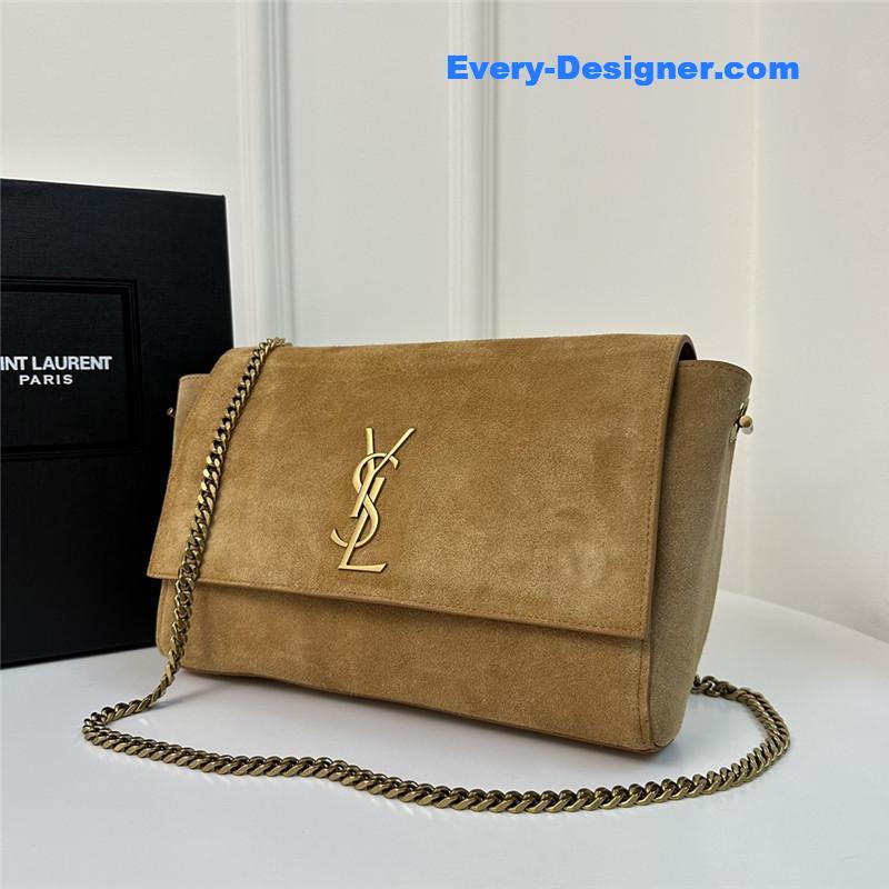 Y51 kate logo suede chain bag