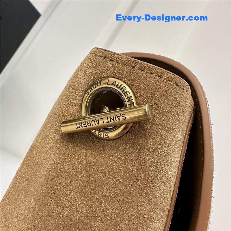 Y51 kate logo suede chain bag