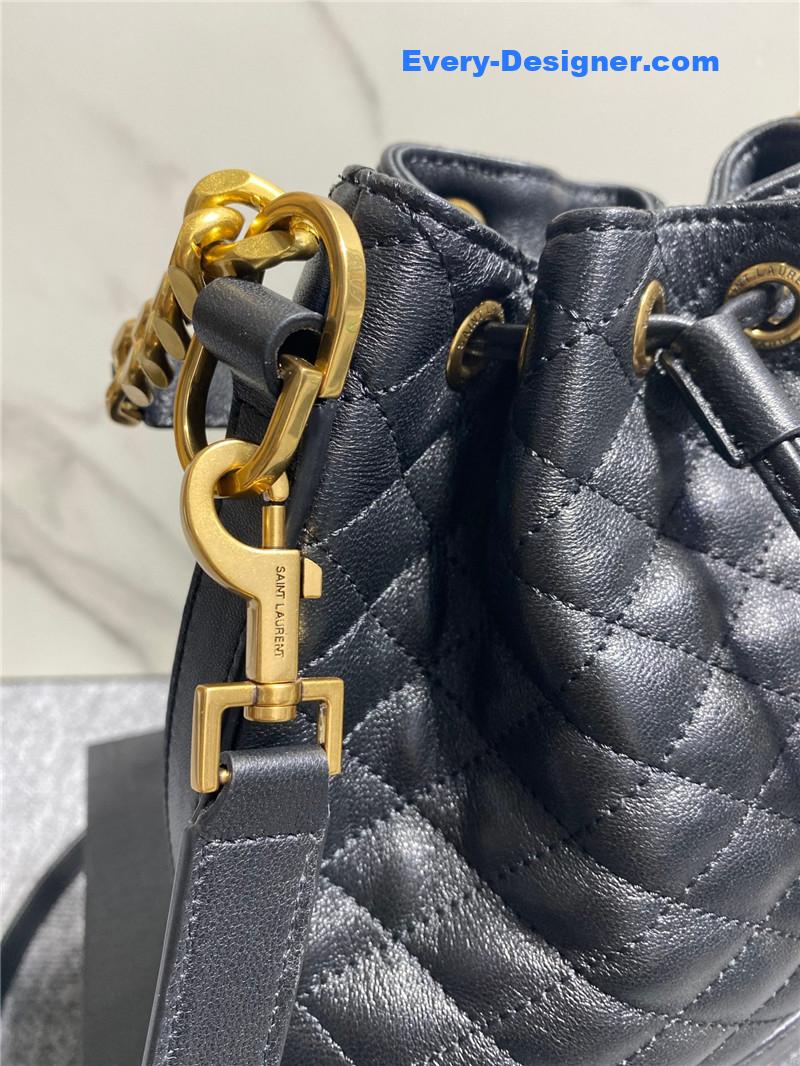 Y51 sheepskin bucket bag
