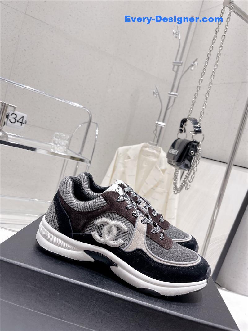 Ch**el logo casual sneakers womens