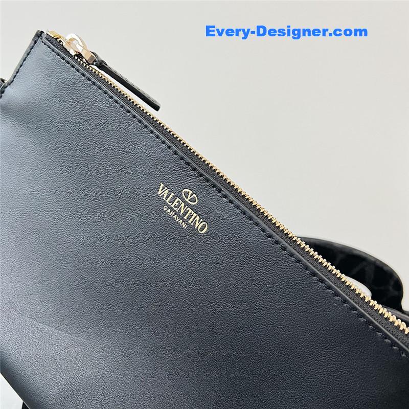Va1e*ntin0 v logo print tote bag