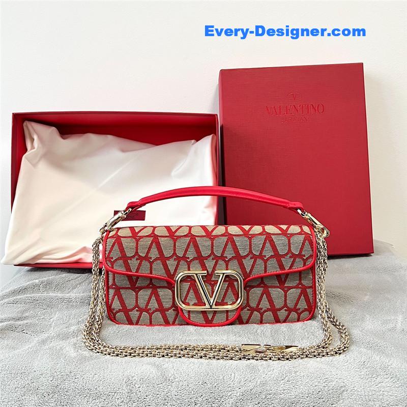 Va1e*ntin0 v logo mini loc¨° bag in calfskin