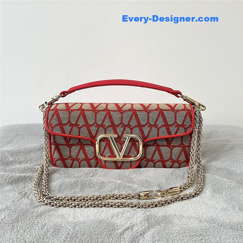 Va1e*ntin0 v logo mini loc¨° bag in calfskin