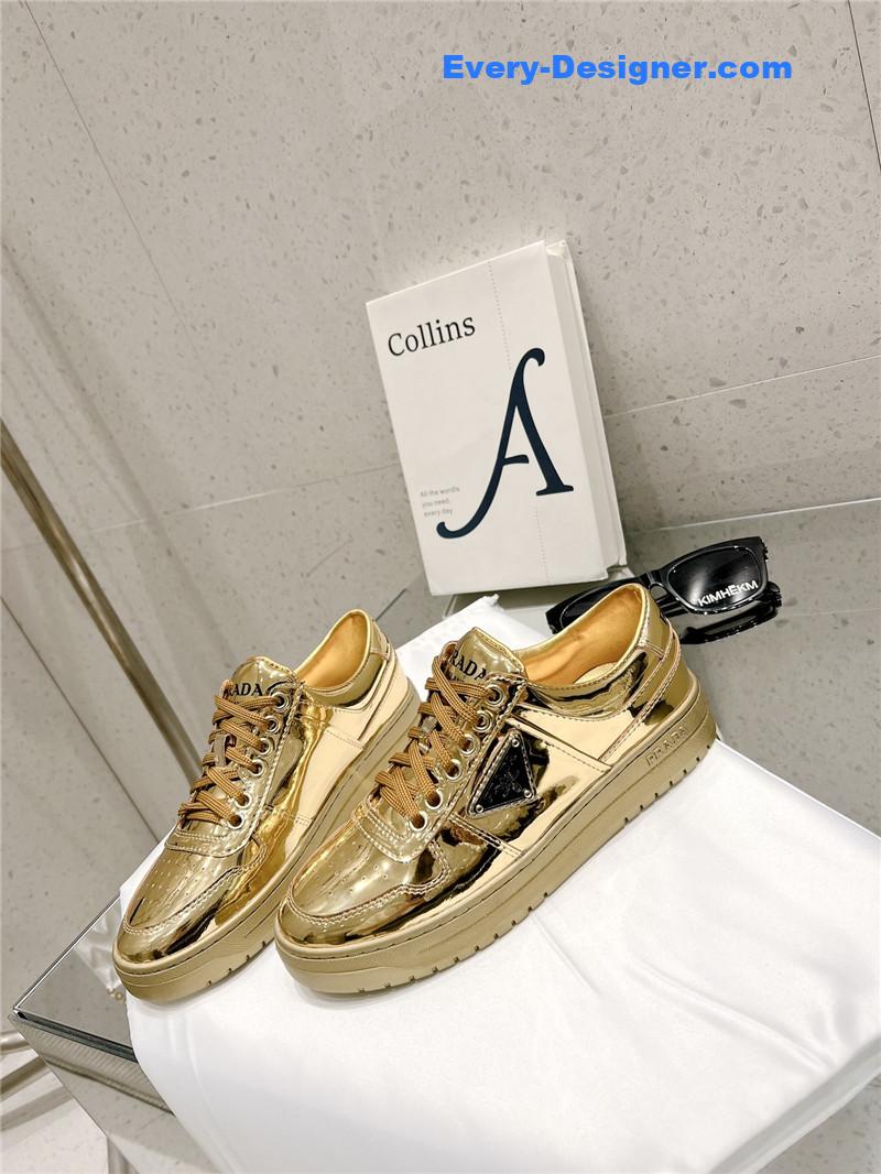 Pra*a leather sneakers