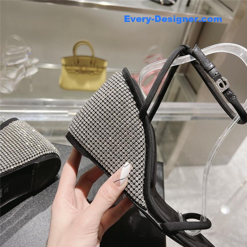 A1exa*der wang new rhinestone wedge high heels