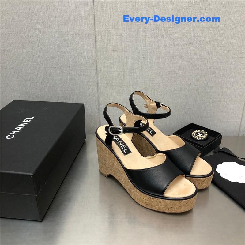 CC fish mouth stiletto sandals