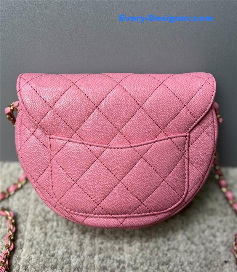 Ch**el pink saddle bag