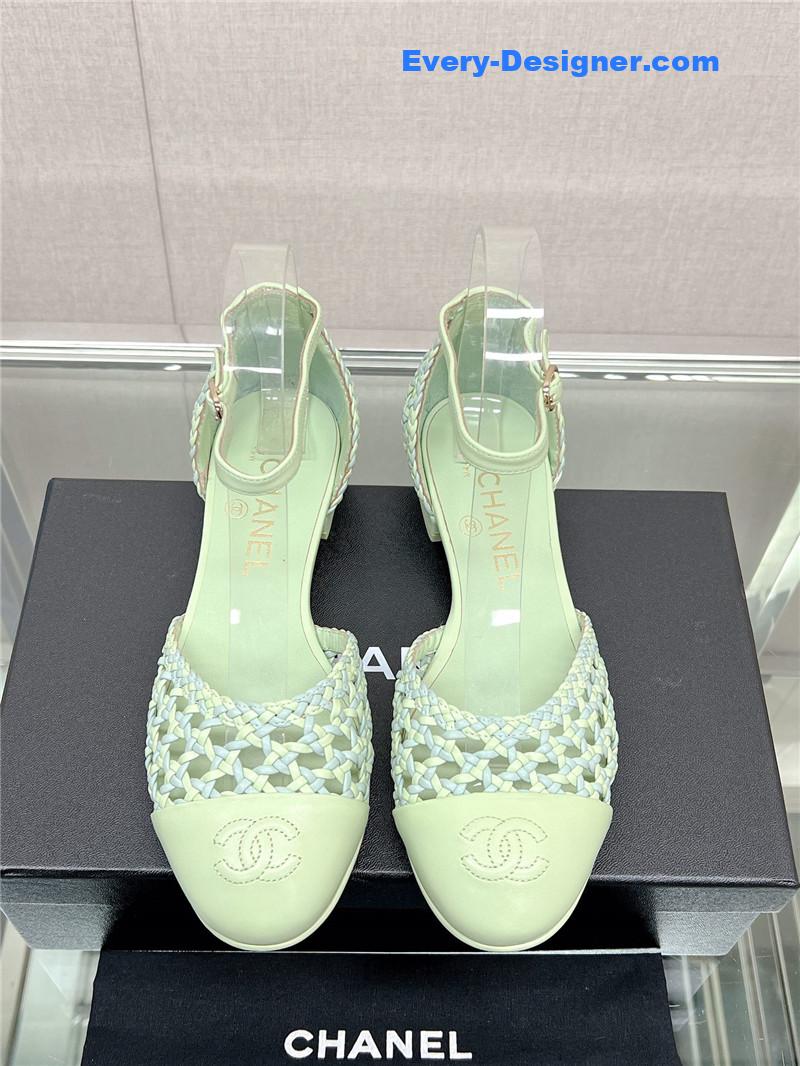 CC Mary Jane hollow woven sandals