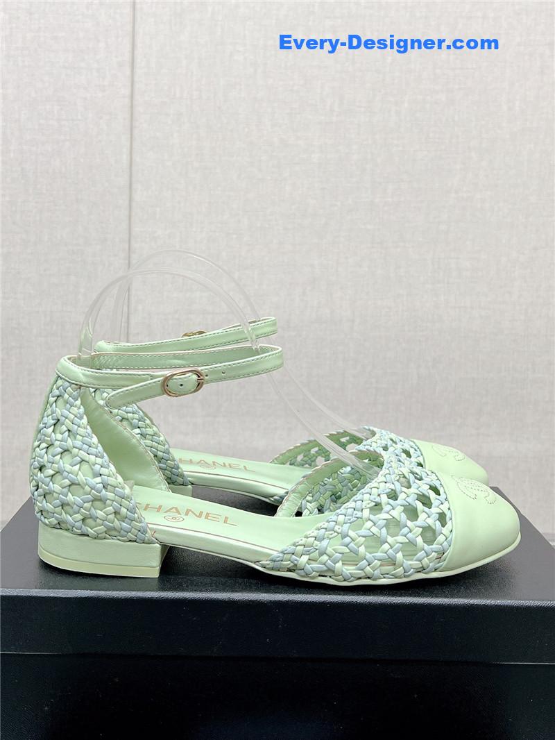 CC Mary Jane hollow woven sandals
