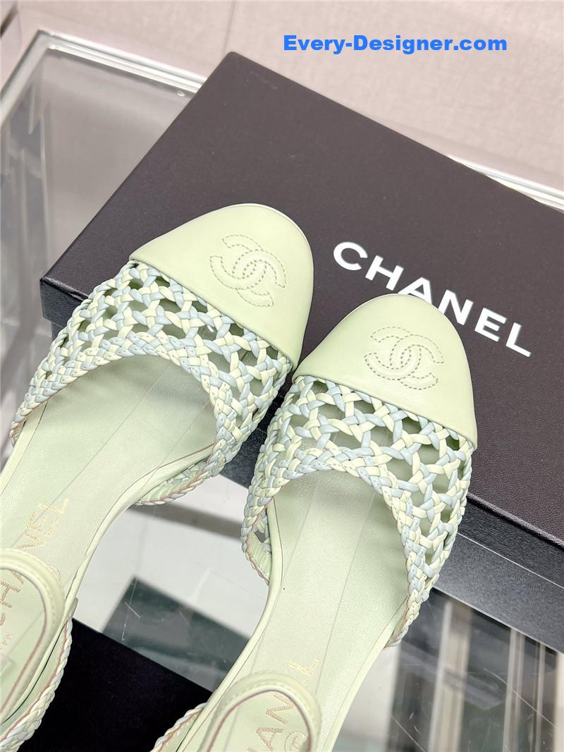 CC Mary Jane hollow woven sandals