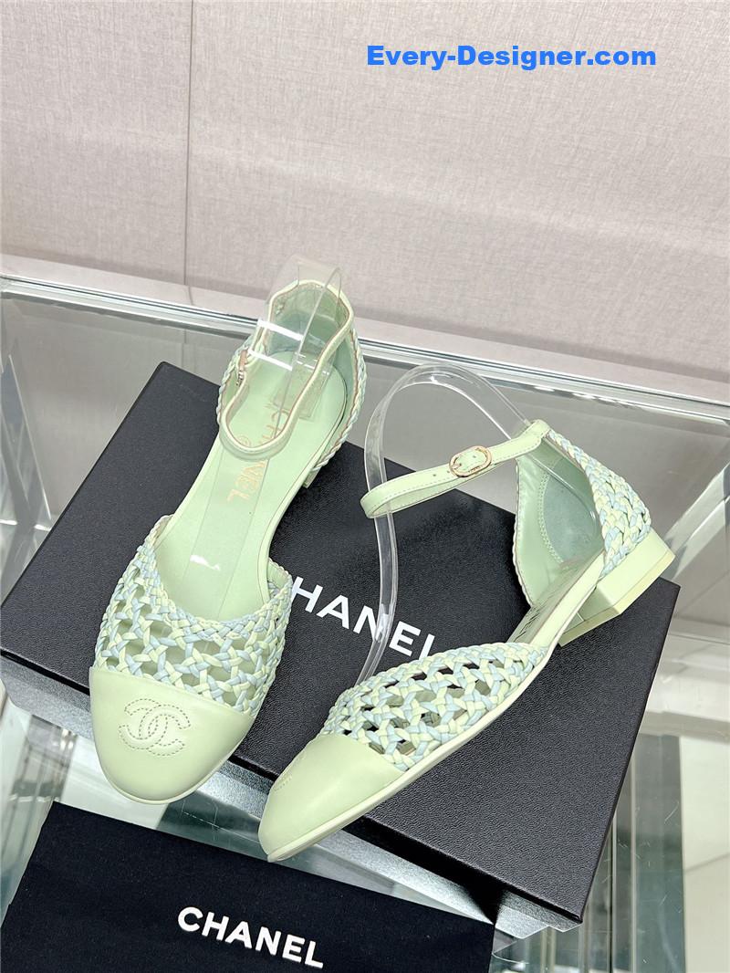 CC Mary Jane hollow woven sandals