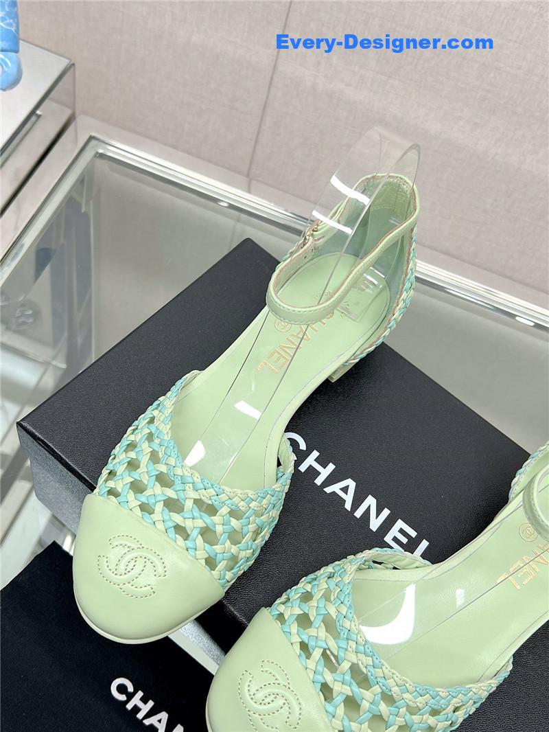 CC Mary Jane hollow woven sandals