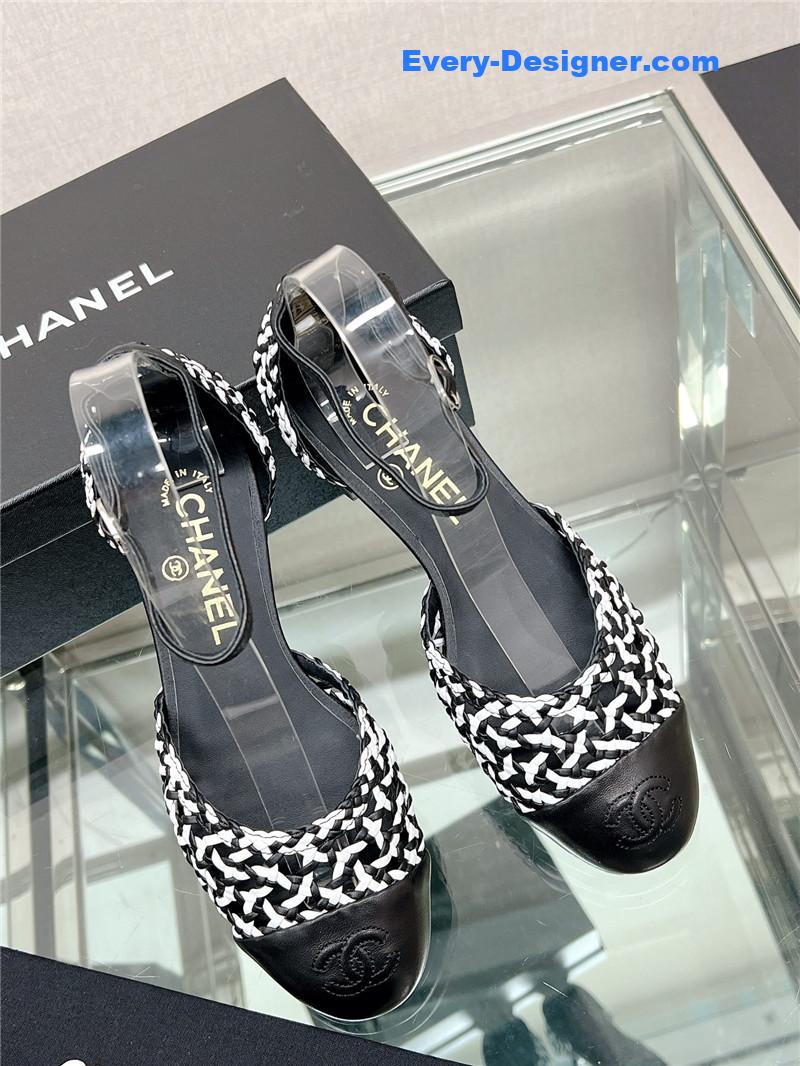 CC Mary Jane hollow woven sandals