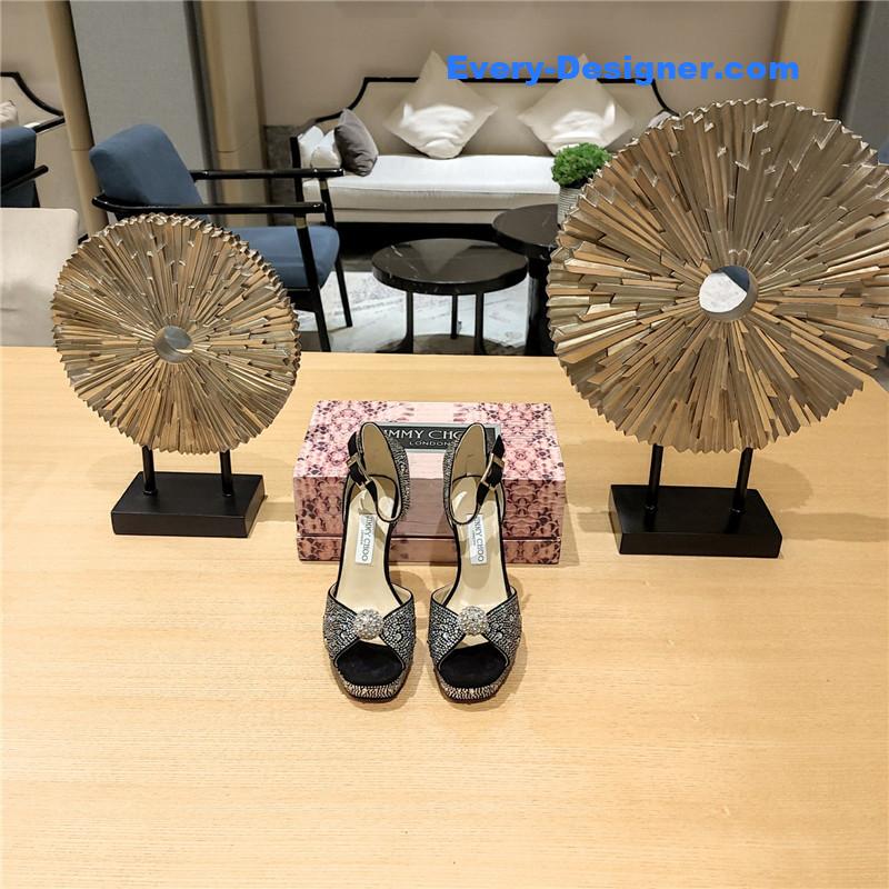 j1m*y ch00 high heel D1am0nd chain sandals