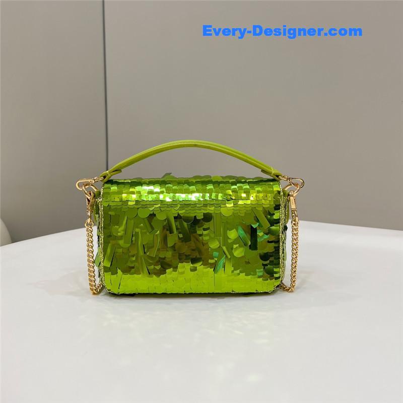 F**di sequins mini baguette bag