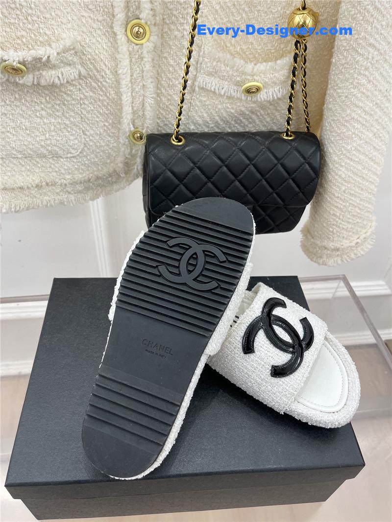 CC new big double C lazy slippers