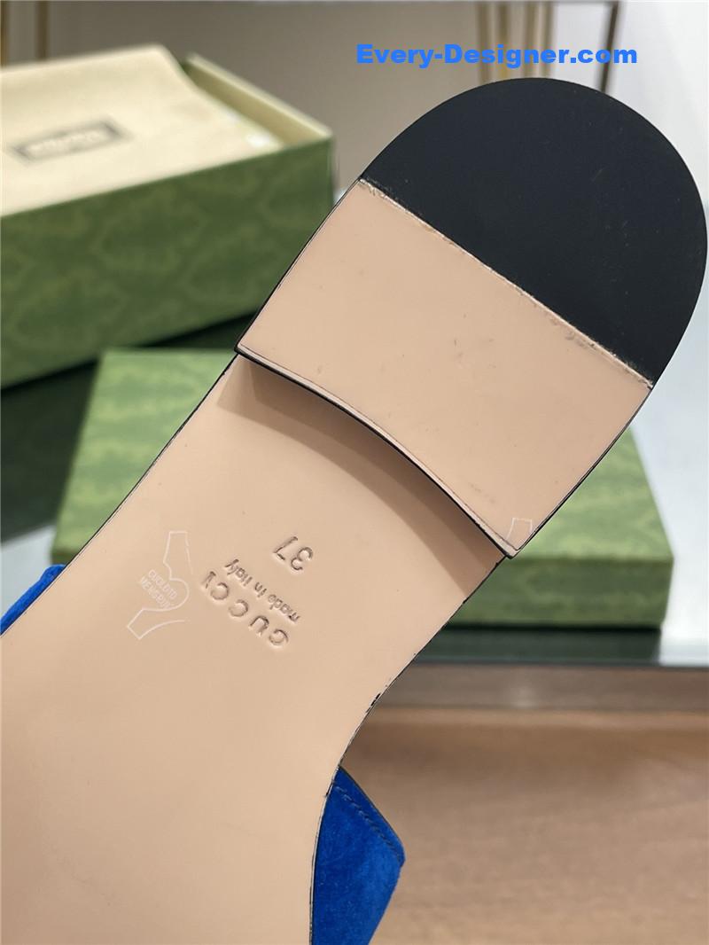 Gvc*1 logo gg cutout slippers