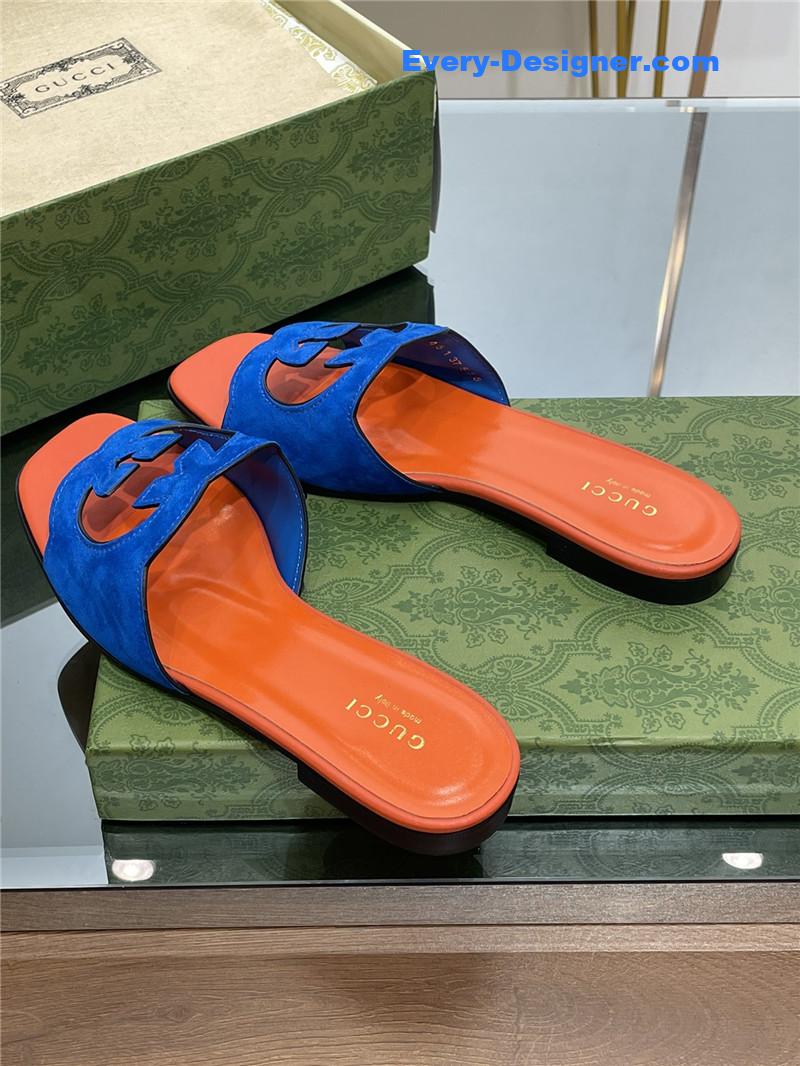 Gvc*1 logo gg cutout slippers