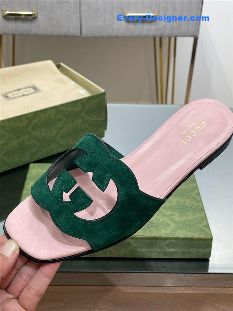 Gvc*1 logo gg cutout slippers