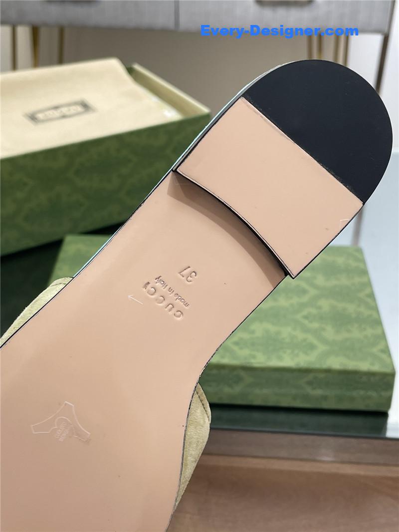Gvc*1 logo gg cutout slippers