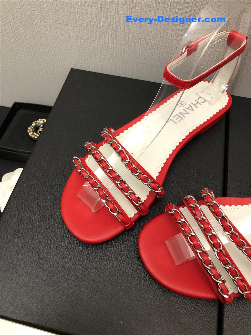 CC new chain flat sandals