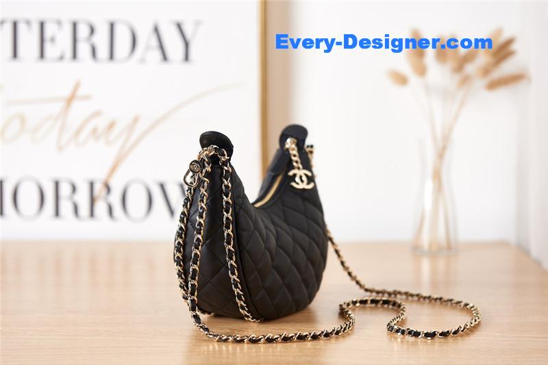 Ch**el small hobo bag black