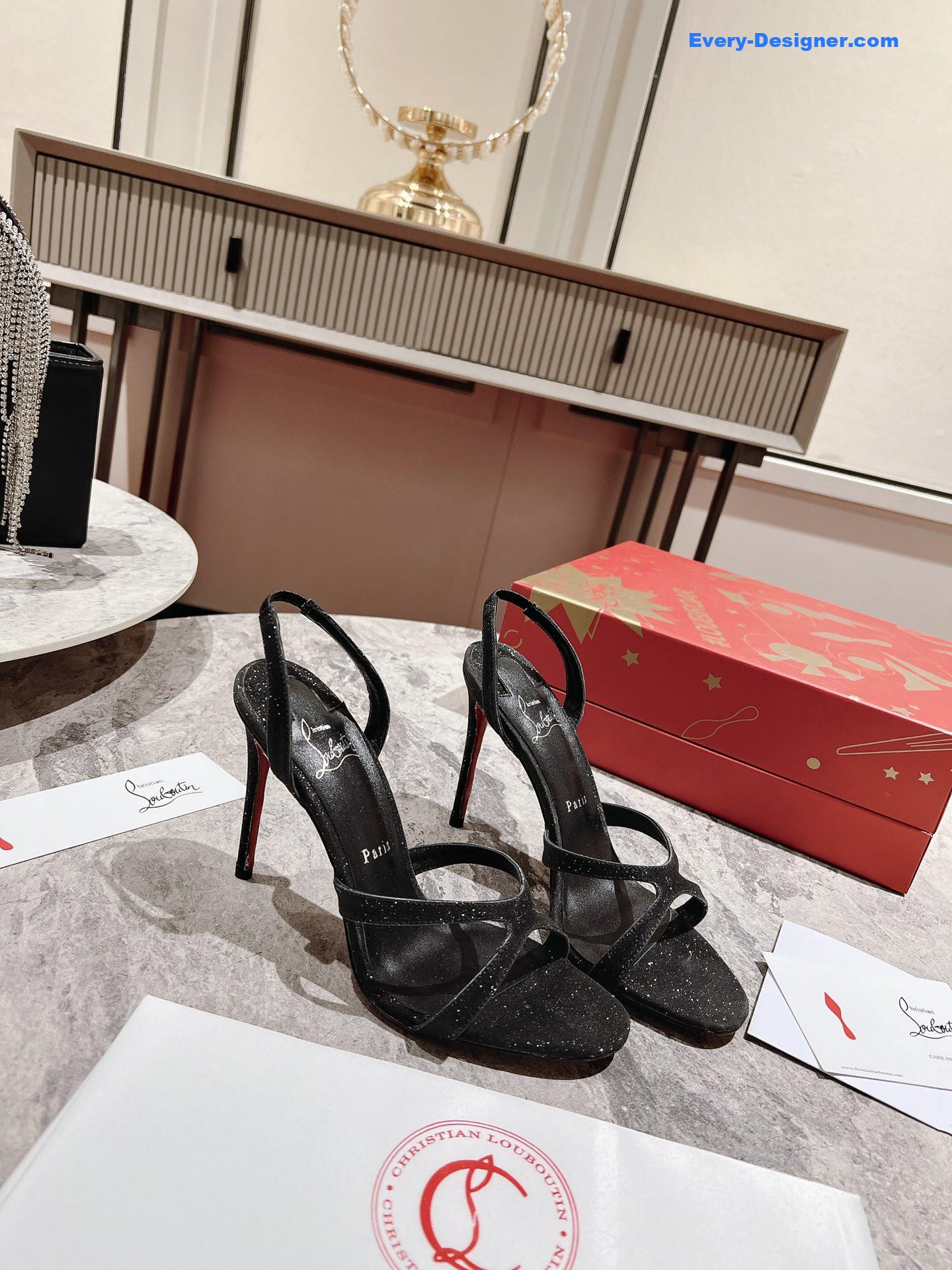Chr1st1an louboutin cross strap sandals
