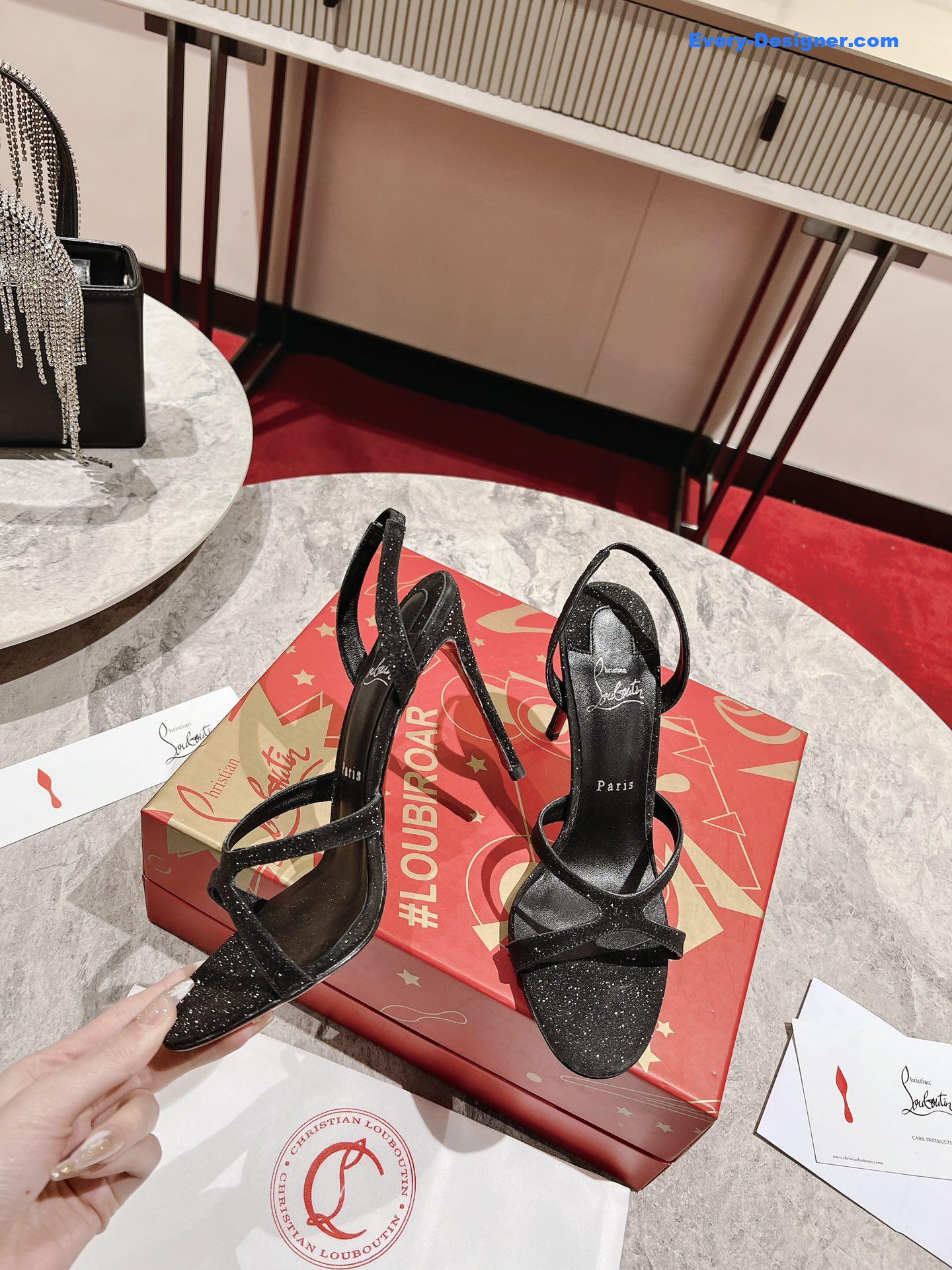 Chr1st1an louboutin cross strap sandals