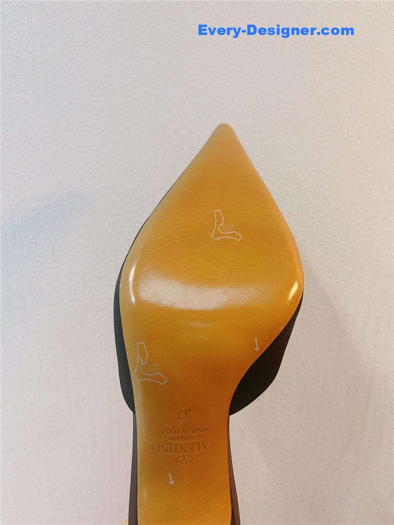 Va1e*ntin0 spring summer all-match high-heeled slippers