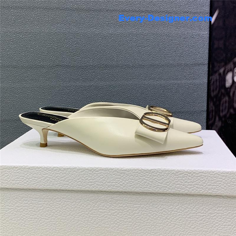 D10r spring and summer new jelly-colored pointed mules