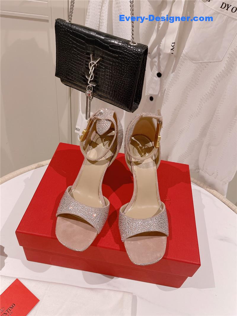 Va1e*ntin0 embossed sandals