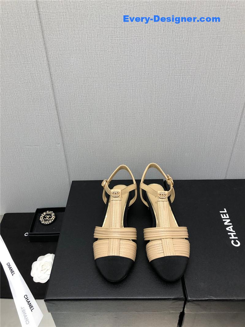 CC new C buckle rhinestone high heels