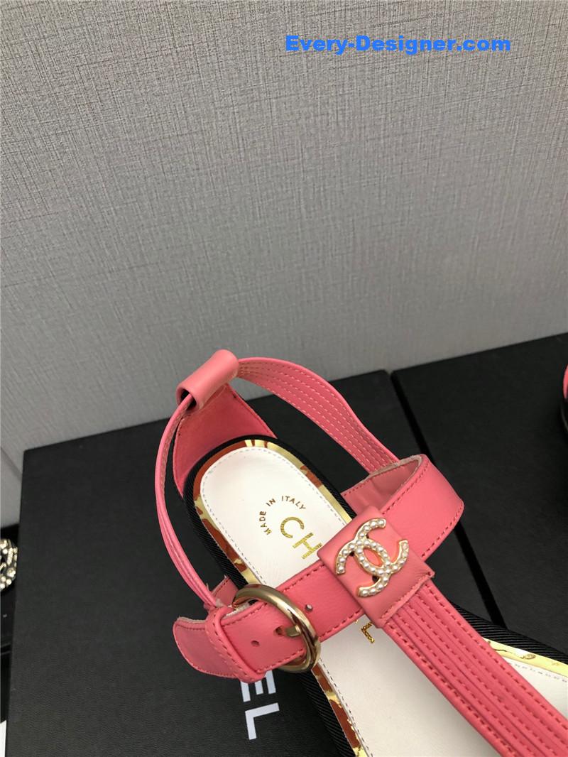 CC new C buckle rhinestone high heels