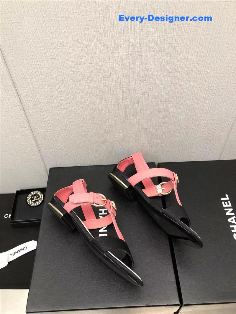 CC new C buckle rhinestone high heels