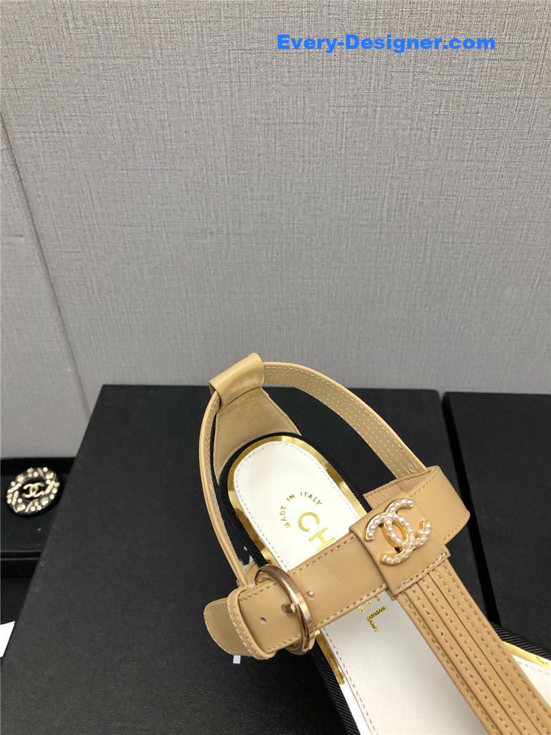 CC new C buckle rhinestone high heels
