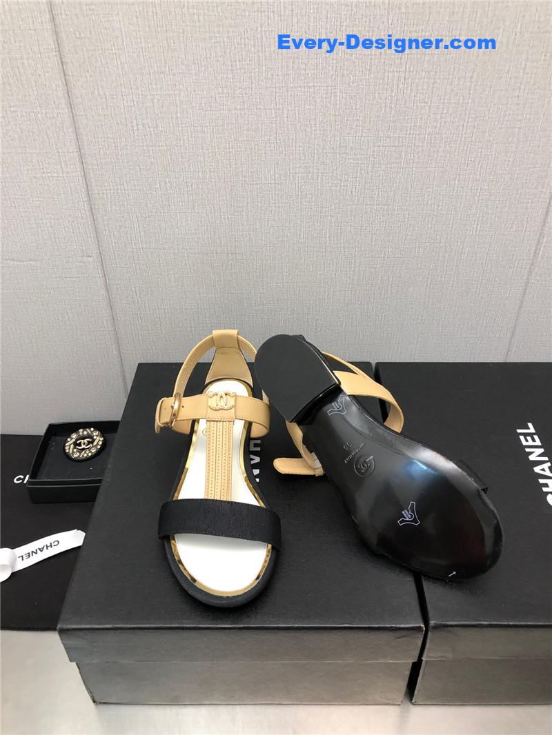 CC new C buckle rhinestone high heels