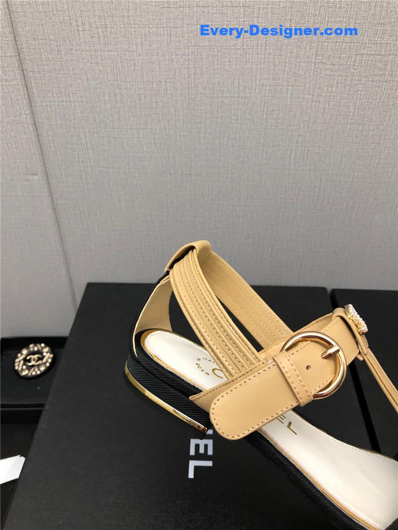 CC new C buckle rhinestone high heels