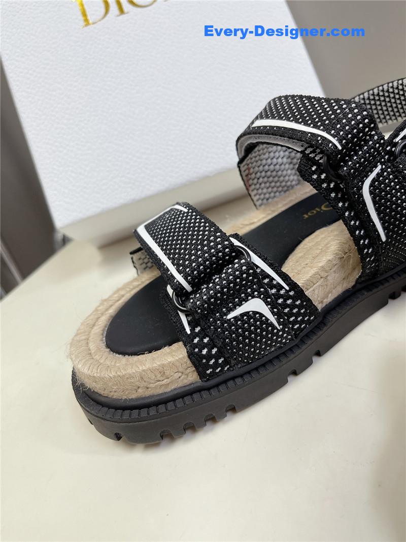D10r latest velcro hemp rope sandals
