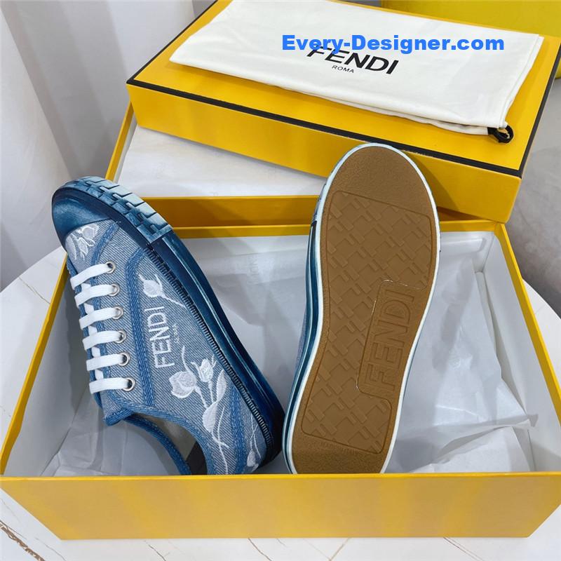 F**di domino latest color matching canvas shoes