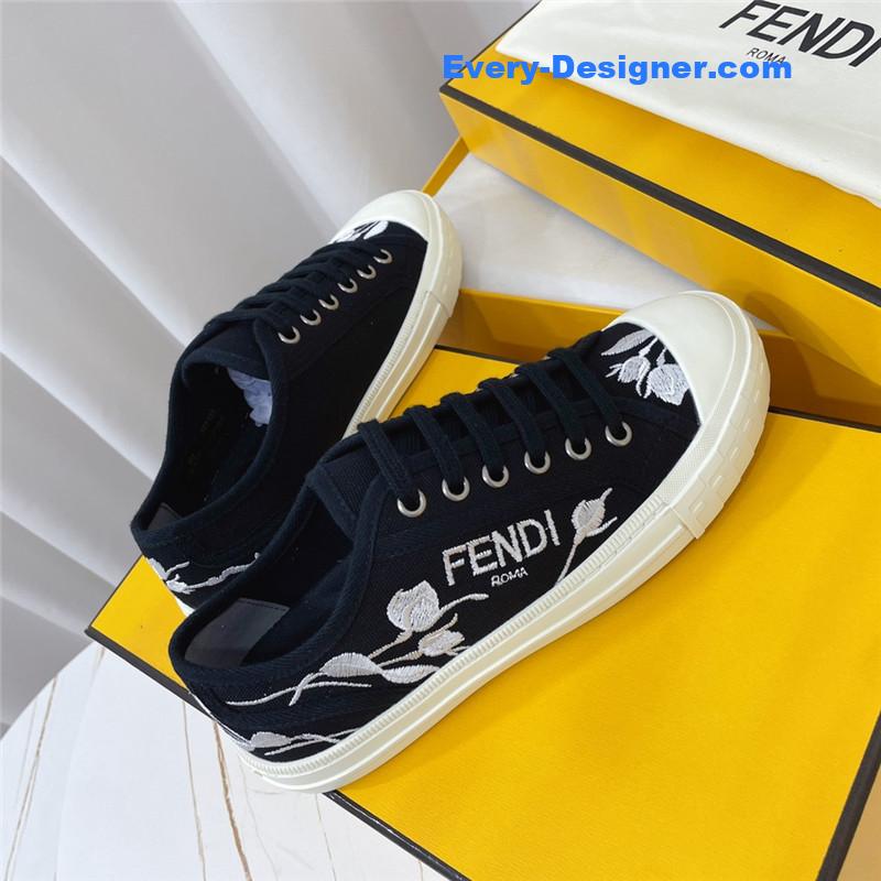 F**di domino latest color matching canvas shoes