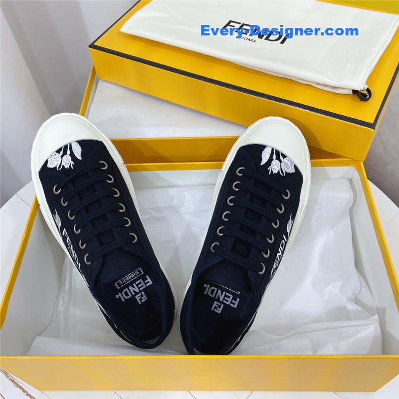F**di domino latest color matching canvas shoes