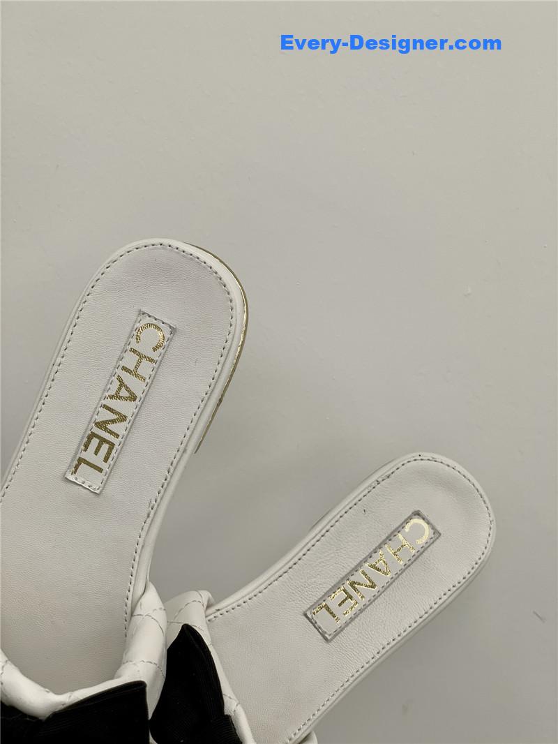 CC sheepskin lozenge slippers