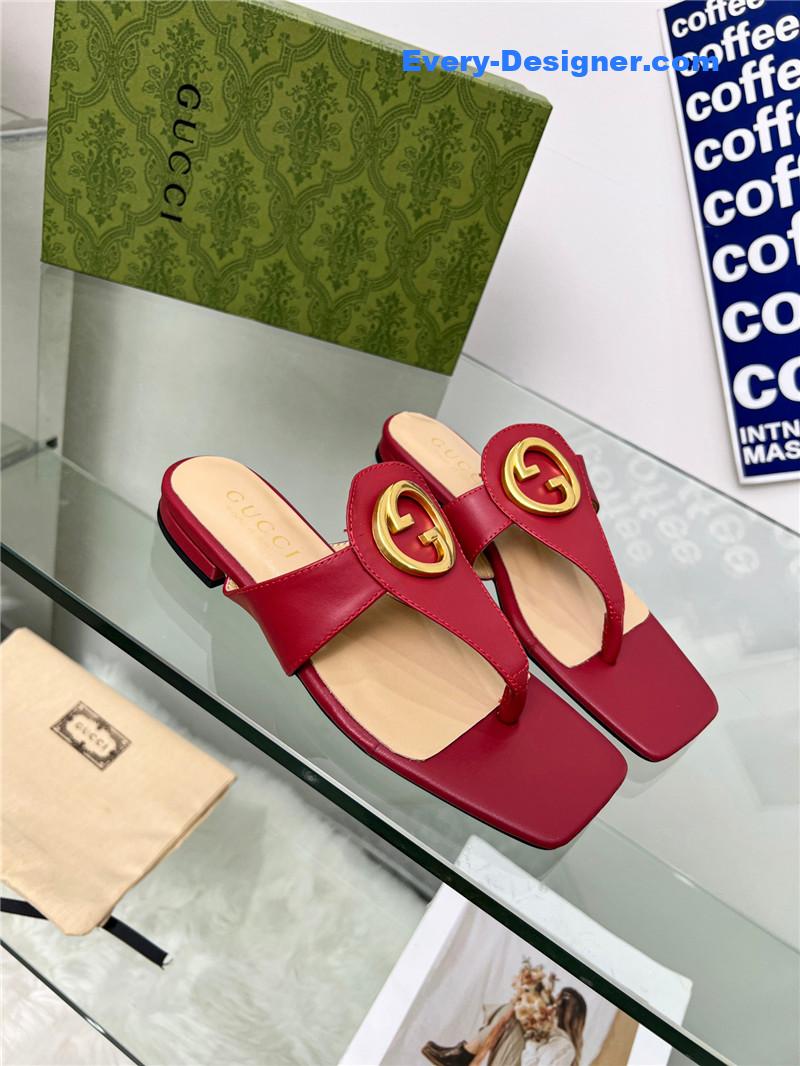 Gvc*1 flat heel slippers