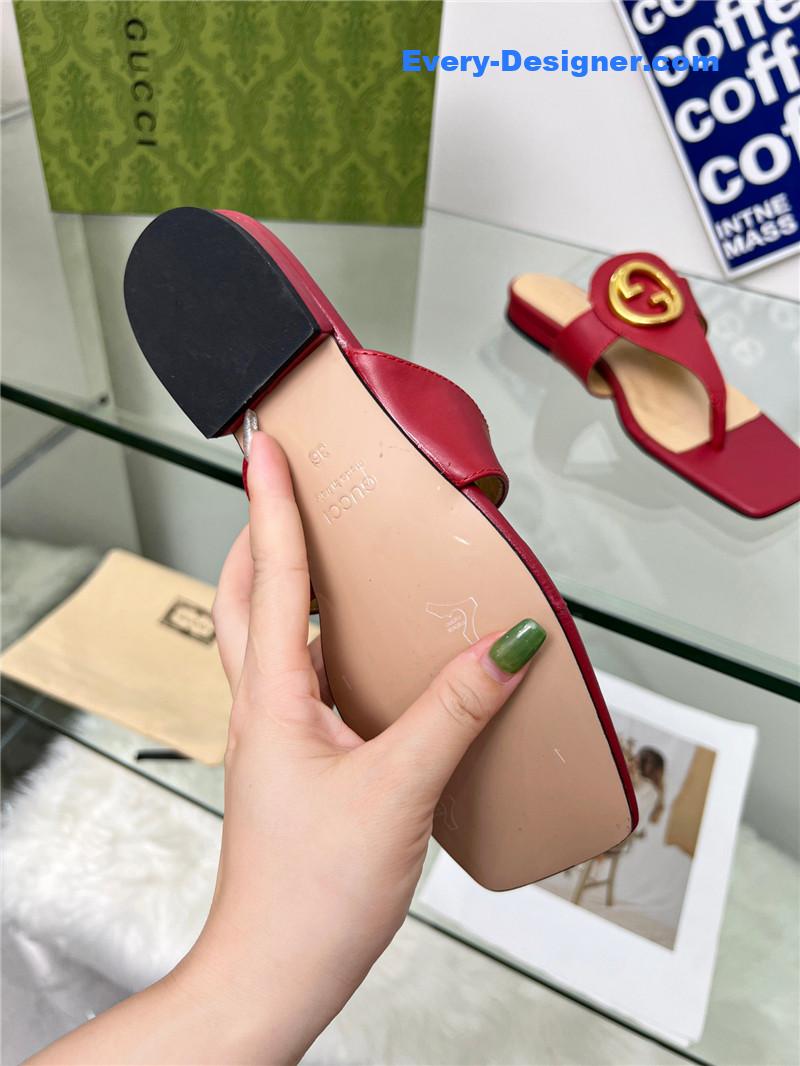 Gvc*1 flat heel slippers