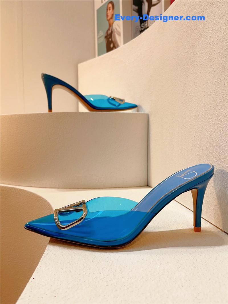 Va1e*ntin0 spring summer all-match high-heeled slippers