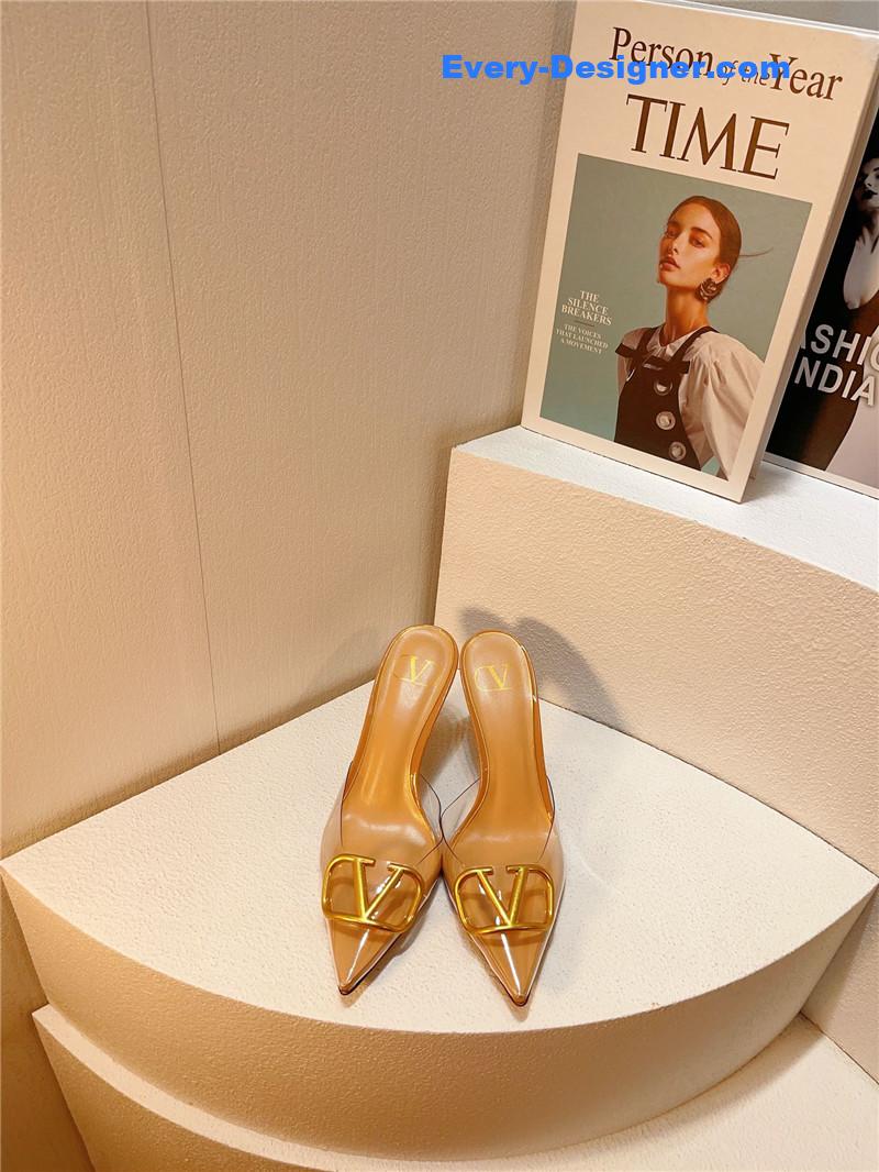 Va1e*ntin0 spring summer all-match high-heeled slippers