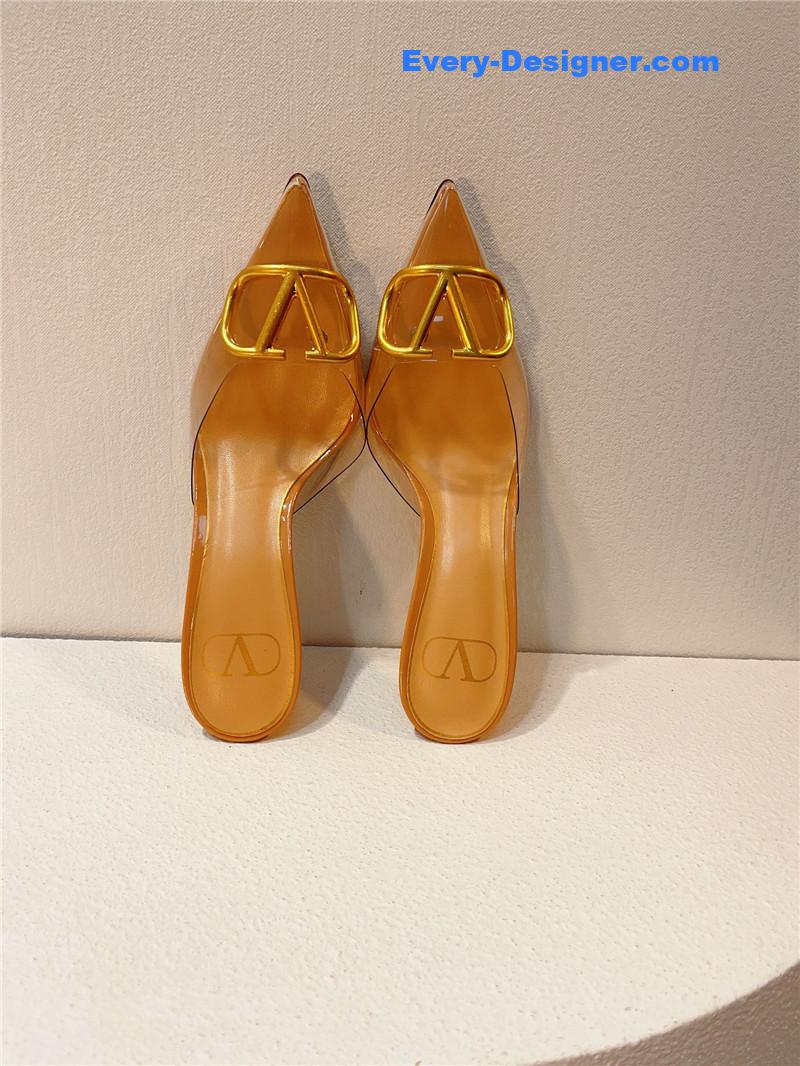 Va1e*ntin0 spring summer all-match high-heeled slippers